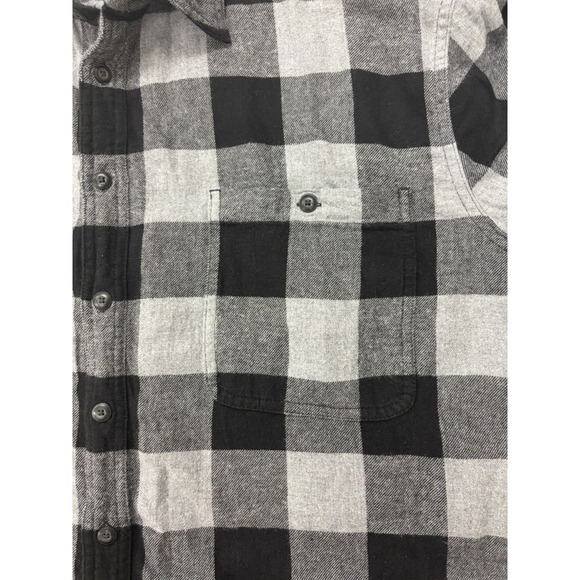 Sonoma Gray & Black Long Sleeve Flannel Shirt Mens 2XL - Picture 6 of 9